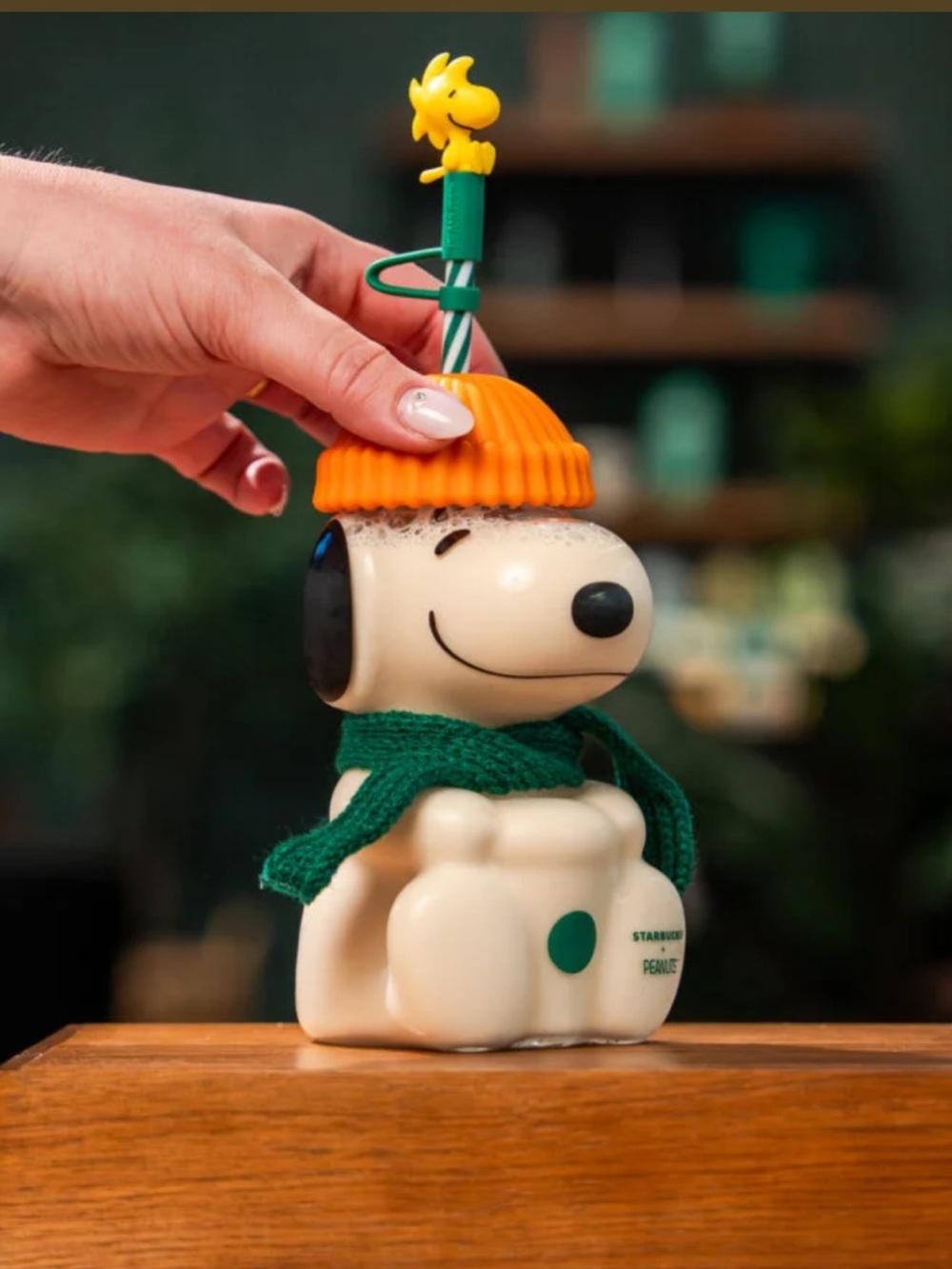 Starbucks Peanuts Glass Cup